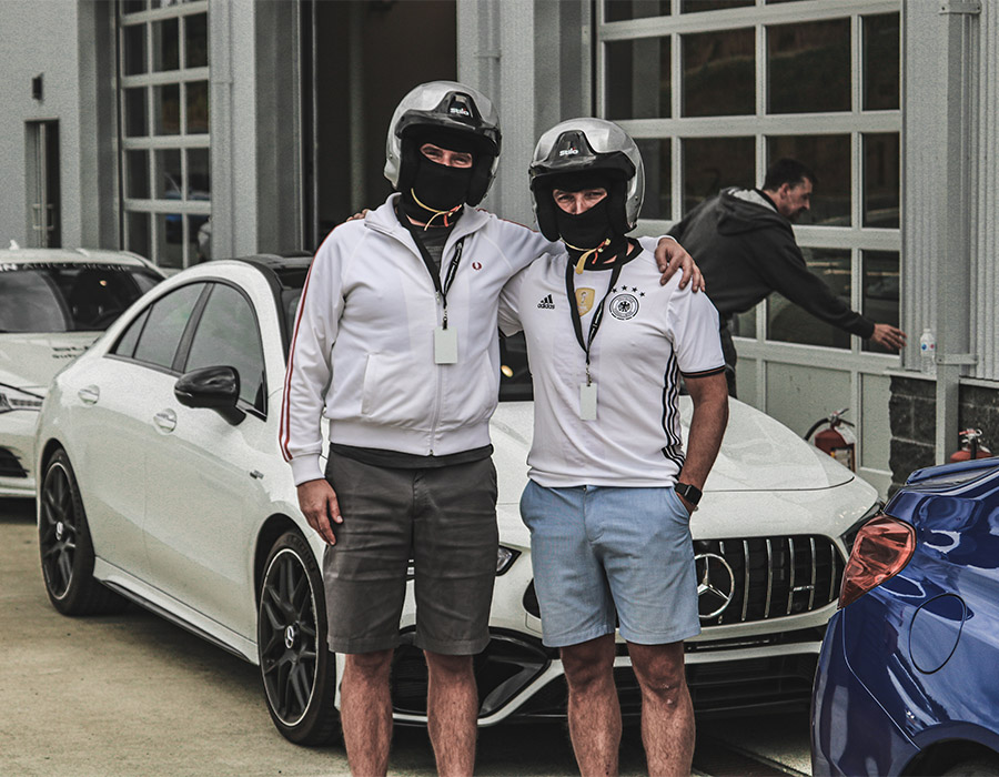 Drivers celebrating at Vancouver Island Motorsport Circuit